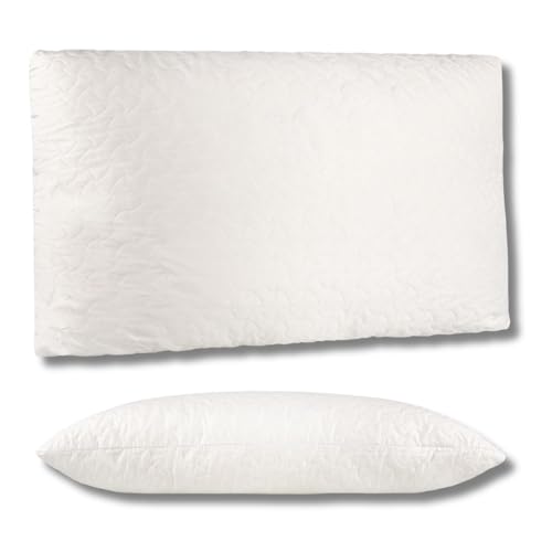 DREAM HAVEN – Guanciale fiocco di memory, cuscino memory foam traspirante, anallergico e antiacaro. Made in Italy 100%