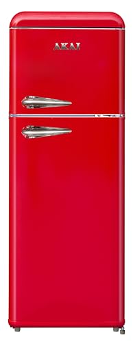 Akai Frigorifero Doppia Porta Vintage Anni 50 CLASS241KRD 147×55 cm cl. E Rosso