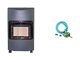 XONE Kit Stufa GPL + REGOLATORE Bassa Pressione Fissa + Fascette | Potenza Stufa da 1