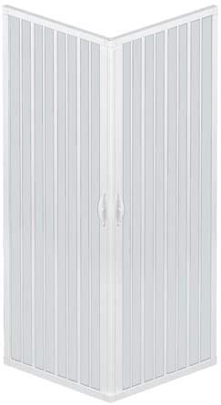 Box Doccia A Soffietto Liberte’ 80×120 CM Angolare Riducibile Colore Bianco Pastello