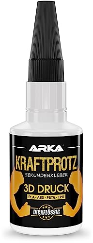 ARKA – KRAFTPROTZ STAMPA 3D 50 g | Colla istantanea extra forte | Ideale per l’incollaggio di PLA, ABS, PETG e TPU
