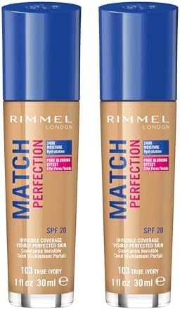Rimmel London Match Perfection Foundation – Fondotinta Liquido Pelle Perfetta e Levigata No Effetto Maschera