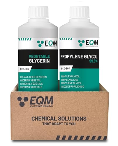 EQM – ECO-905 – Glicerina vegetale 500 ML + Glicole propilenico 500 ML