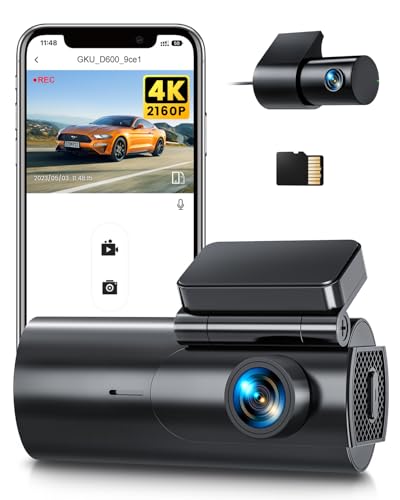 GKU Dash Cam Auto 4K+1080P