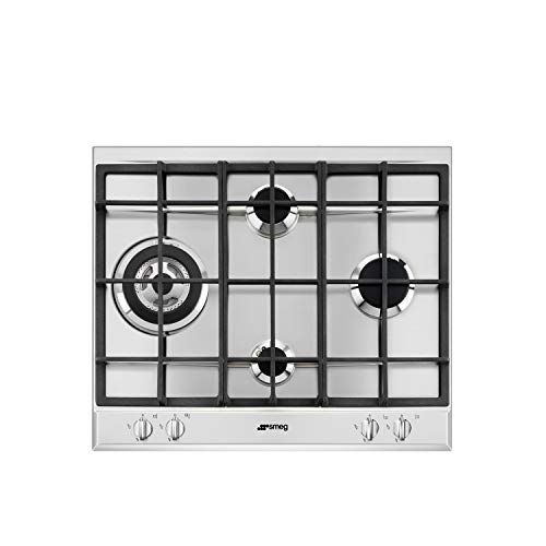 SMEG P261XGH, Piano cottura a gas SELEZIONE, Stainless steel