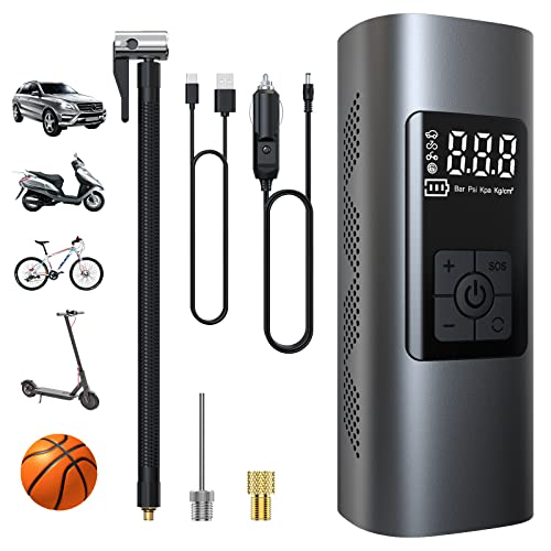 Wistrue 6000mAh Mini Compressore Aria Portatile 150PSI Gonfiatore Elettrico