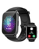 RUIMEN Smartwatch Uomo Donna Chiamate Bluetooth Orologio Contapassi Android iOS Compatibile Fitness Watch Sportive Cardiofrequenzimetro da polso Saturimetro Impermeabile IP68 Notif