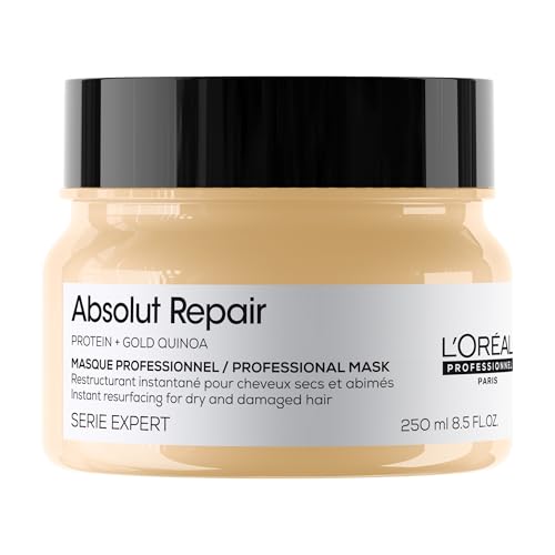 L’Oréal Professionnel Paris Maschera professionale per capelli secchi e danneggiati Absolut Repair Serie Expert, Formula ristrutturante, 250 ml