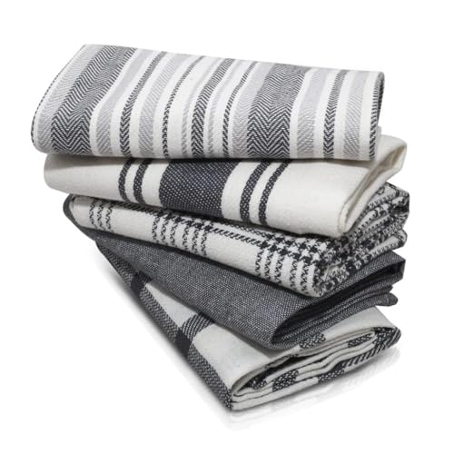 LinenWeave Confezione da 5 strofinacci cucina cotone