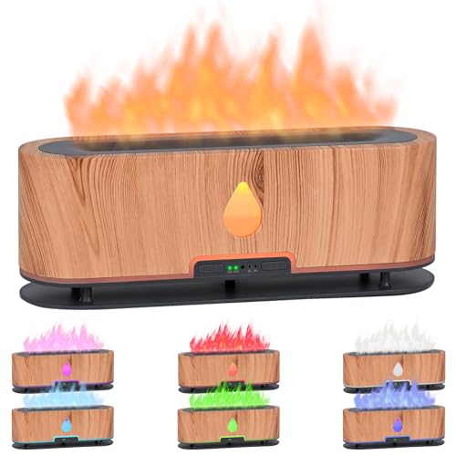 Dreamhigh® 250ml Diffusore di Oli Essenziali con Effetto Fiamma