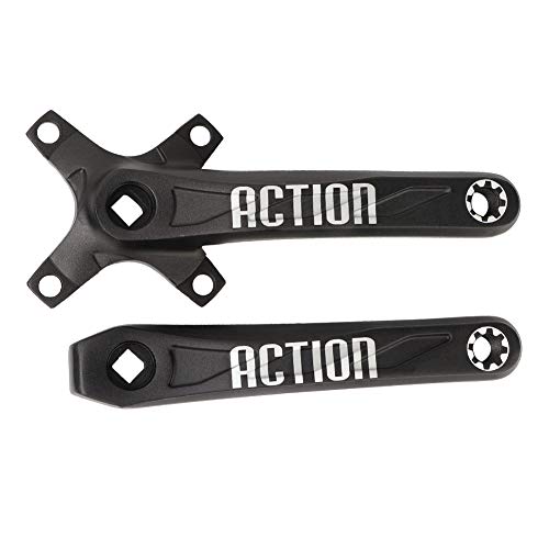 Guarnitura Quadrata da 170 mm per Mountain Bike, 2 Pezzi Braccio per Manovella Bicicletta,Bullone per Corona Rotonda,Manovelle in Lega di Alluminio per Riparazione di Biciclette e 