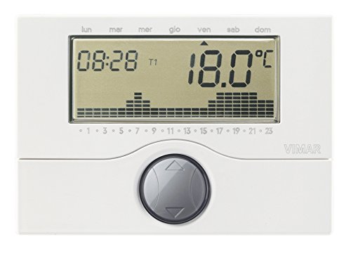 Vimar 01910 Cronotermostato Programmabile A Batteria, Bianco