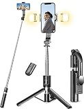 Bastone Selfie Treppiede Migliorato- 2 Luce di Riempimento