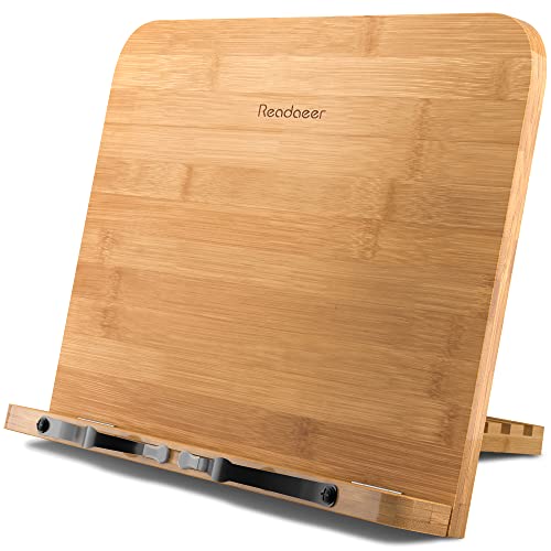 Leggio in legno, bookstand bambù