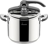 Lagostina Novia Vitamin Lagoeasy'UP Pentola a Pressione 7 L in Acciaio Inox 18/10 Ø 22 cm