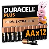Duracell Batterie Plus AA (pacco da 12) - Pile Alcaline 1