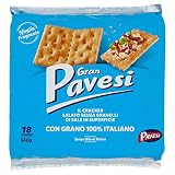 Gran Pavesi Cracker Salati Senza Granelli di Sale in Superficie