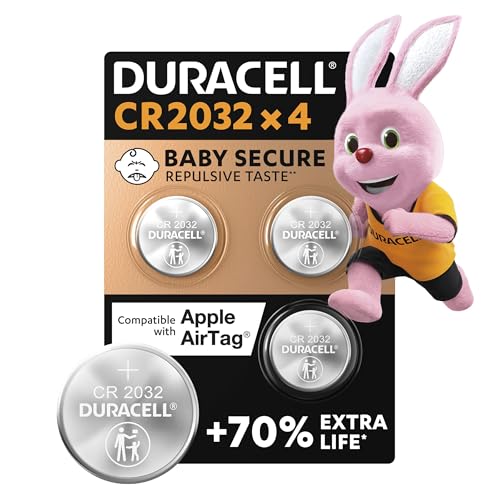Batterie a moneta al litio 3V Duracell CR2032 (4 pz.)