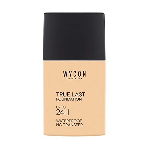 WYCON cosmetics TRUE LAST FOUNDATION – Fondotinta Liquido Coprente Waterproof Professionale durata testat 24h – NC 10