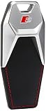 Audi 3181900700 Portachiavi S-Line in Metallo e Pelle con Ciondolo