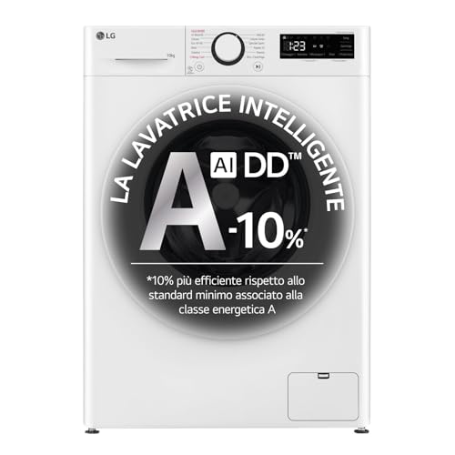 LG AI DD F4R3010NSWW Lavatrice Classe A -10%, Carica Frontale Serie R3